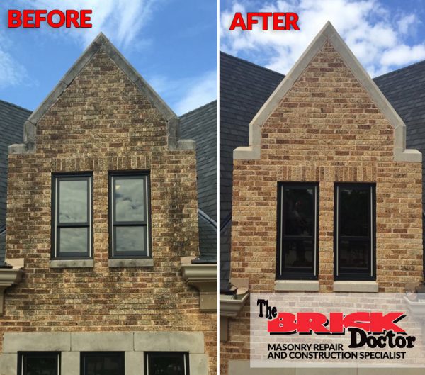 Before and After Brick Photos Masonry and Brick Repair Brick Doctor