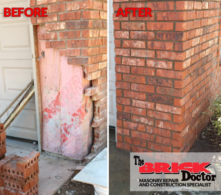 Before and After Brick Photos Masonry and Brick Repair Brick Doctor