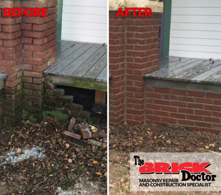 Before and After Brick Photos Masonry and Brick Repair Brick Doctor